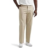 LEE Men's Total Freedom Stretch Relaxed Fit Flat Front Pant