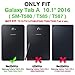 SEYMAC stock Case for Tab A 10.1 T580/T585/T587, Gray+Black