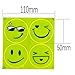 UCEC 4set Cute Smile Face Reflective Safety Stickers Reflector Decal for Bikes, Cars, Children - 5cm Diameter