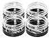 Rubbermaid Brilliance Dressing Storage Container, 1.5 Ounce, Clear, 4 Pack