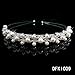 joylive Pearl Crystal Princess Tiara Headband Rhinestone Pageant Crowns For Bride Hair