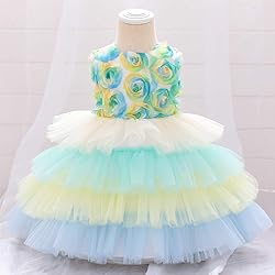 ODASDO Baby Flower Girl Dresses Infant Toddler Kids