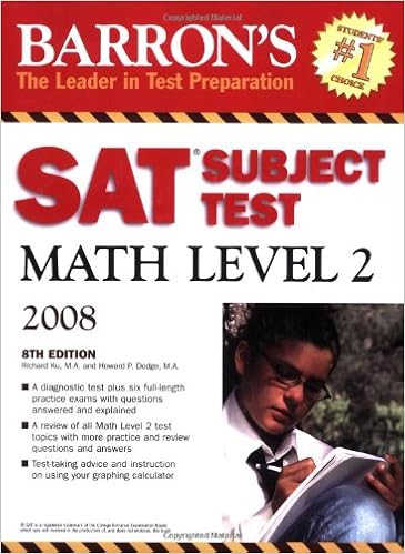 Amazon Com Barron S Sat Subject Test Math Level 2 8th Edition 9780764136924 Richard Ku Howard P Dodge Books