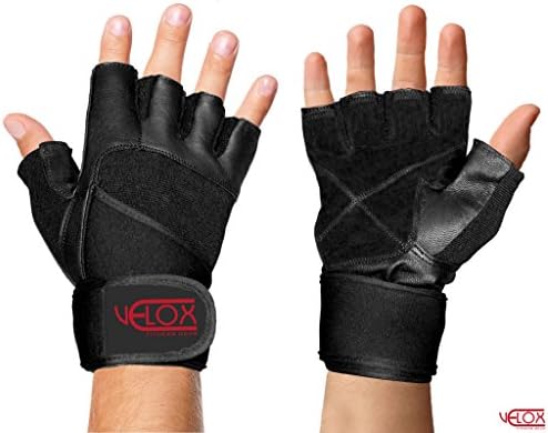 Weight Lifting Gloves with 19" Wrist Wraps Support - Perfect for Gym, Workout, Fitness, Cross Training &amp; Exercise for Men &amp; Women - Premium Quality Weightlifting Glove with 1 Year Warranty. (XLarge)