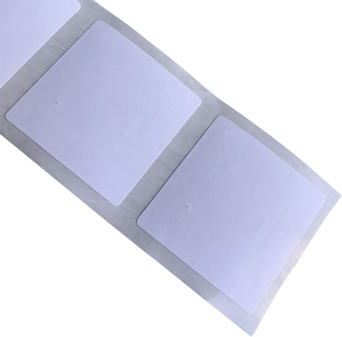 YARONGTECH ISO 15693 HF RFID Paper Tag Library Labels - NXP iCode SLIX (Pack of 20), White, 50mm x 50mm