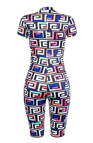 Women Romper and Jumpsuit - Sexy One Piece Club Summer Outfits Short Fitted Pant Set Catsuit L - Thumbnail 3