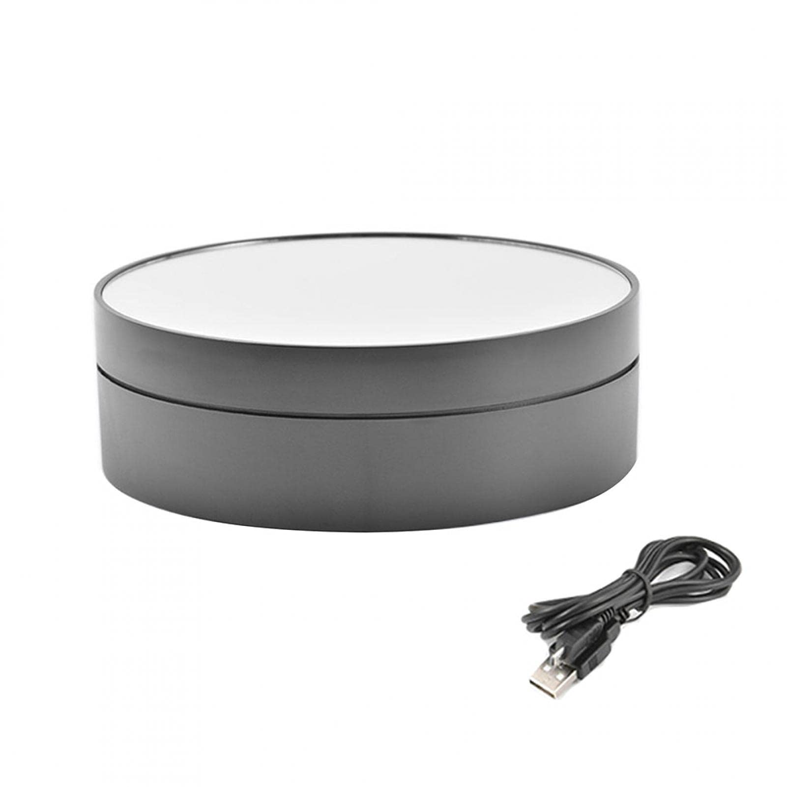 FDKJOK Electric Rotating Turntable for Photography, Professional 360 Degree Motorized Rotating Stand Display Table for Photography Video Shooting(Black)