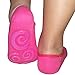 Yoga Socks for Women - No Slip Socks with Crossover Strap - Pilates Grip Socks to Enhance Balance and Stability – One Size Fits Most – Pink