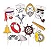 Miraclekoo Nautical Party Photo Booth Props Navy Anchor Sailor Photo Booth Props Kit,20 Count