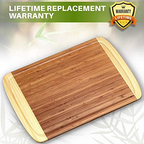 Medium-Large Wood Cutting Board : 14.5 x 11.5 Inches - Lifetime Replacement Bamboo Cutting Boards fo - //medicalbooks.filipinodoctors.org