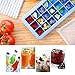Adoric Ice Cube Trays 2 Pack, Easy-Release Silicone Honeycomb Shape Ice Tray, Ice Cube Mold for Chilling Bourbon Whiskey, Cocktail, Beverages, 38 Cubes Each BPA Free, FDA/LFGB Approval