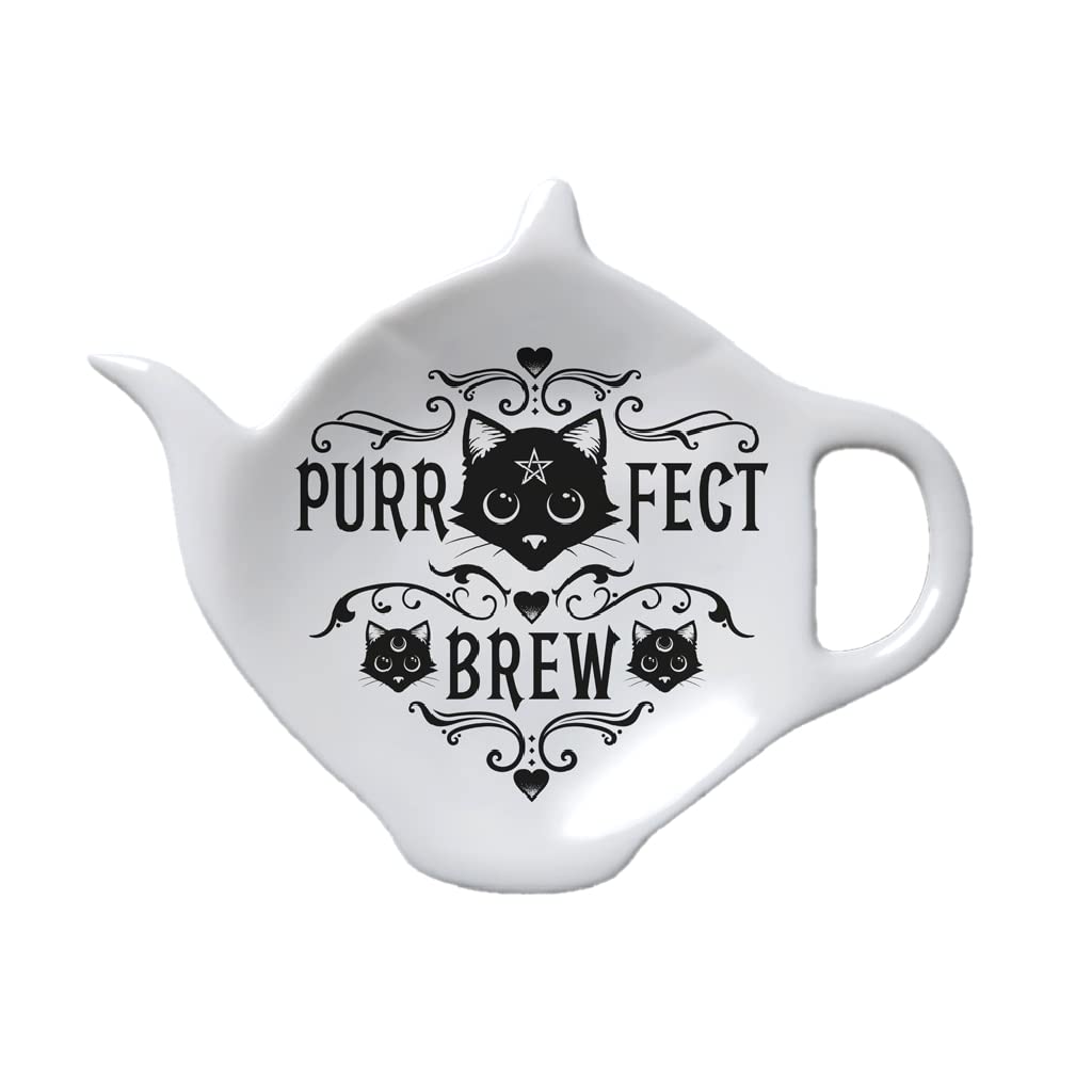 Alchemy Gothic Purrfect Brew Tea Bag Holder