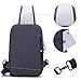 TINYAT T602 Simplicity Sling Bag Chest Pack Casual Crossbody Travel Shoulder Bag for Women/Men T602, Grey