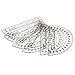 hand2mind Clear, Plastic, Student Math Protractor Set for Classroom (Pack of 100)