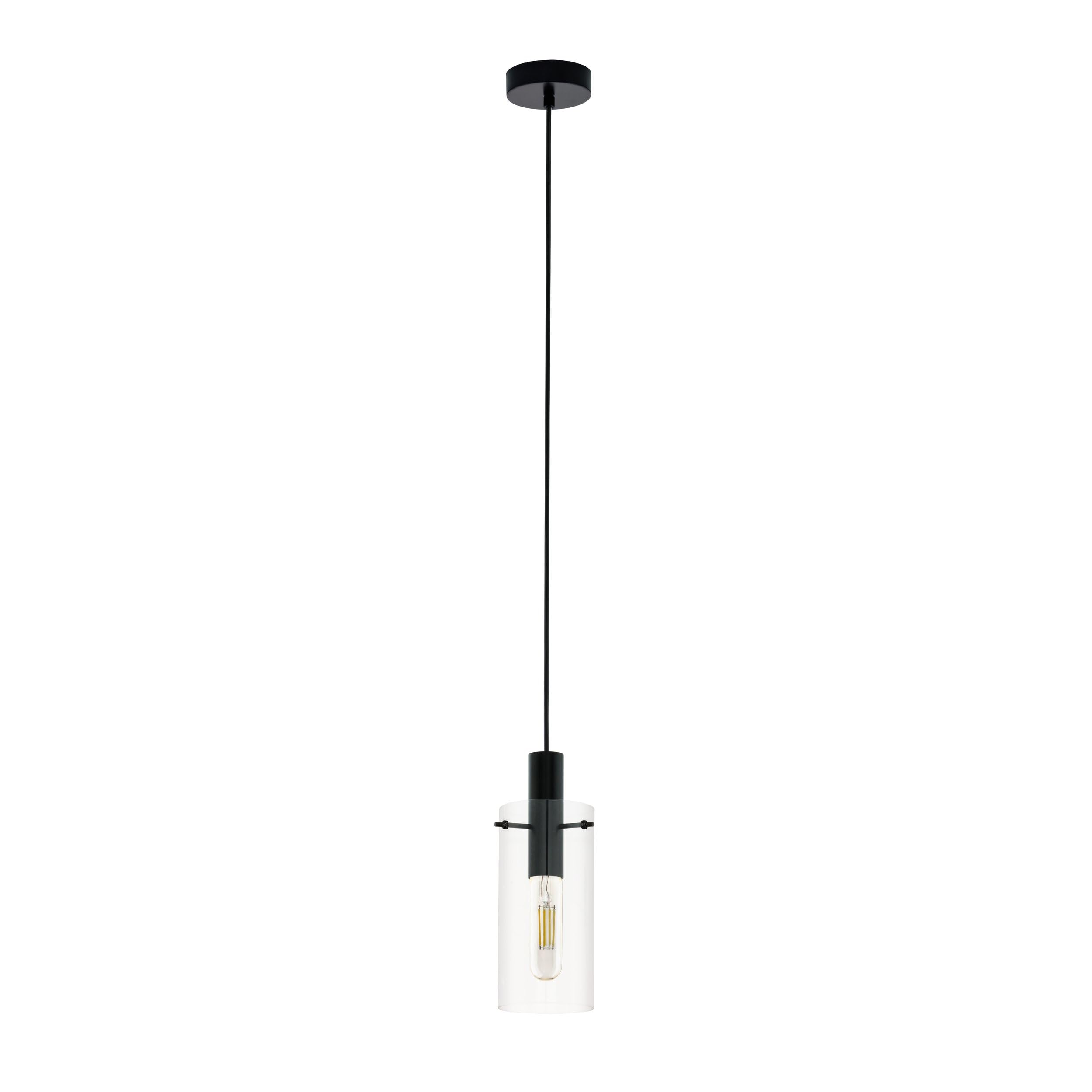 Eglo Montefino Steel Pendant Light, 60 W, Black