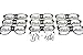 Bachelorette4Ever Set of 10 Bachelorette Party Sunglasses - Party Sunglasses for Wedding, Ceremonies & - parent (10 Pack, Black Black)