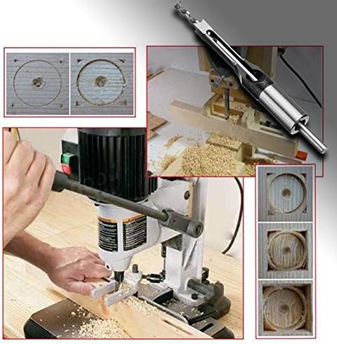 10mm Hollow Square Hole Saw Mortiser Chisel Auger Drill Bit Woodworking Tool