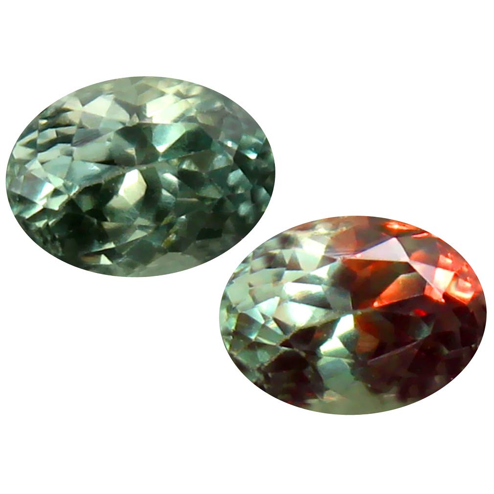0.38 ct OVAL SHAPE (5 x 4 mm) 100% NATURAL (UN-HEATED) COLOR CHANGE ALEXANDRITE LOOSE GEMSTONE