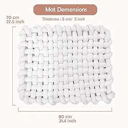 Wonder Space Knotted Braided Plush Mat, Baby Infant