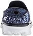 Skechers Performance Womens Go Walk 3 Glisten Walking Shoe,Navy/White,7.5 M US
