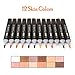 dainayw 12 Colors Skin Tone Markers, Professional Permanent Dual Tip Soft Brush Artist Sketch Manga Marker for Portrait, Illustration Drawing - Alcohol Art Markers