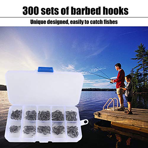 CandyTT 1 Set geschärfte Angelhaken Edelstahl-Angelhaken Effektives Angelgerät für den Außenbereich mit Aufbewahrungsbox… – Bild 7