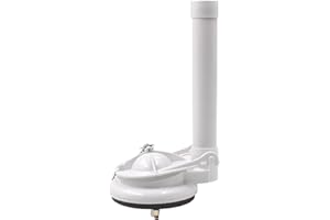 3-Inch One Piece Toilet Flush Valve, Universal Toilet Replacement Parts Toilet Repair Kit for Toilets with Flapper and Chain,