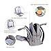 Diaper Bag Backpack, FIVEMAX Multifunction Travel Back Pack Maternity Baby Nappy Changing Bags, Large Capacity Waterproof & Dustproof, Gray