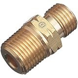Western Enterprises33 Regulator Outlet Bushings, 200 PSIG, Brass, B-Size, 1/4" (NPT), Fuel Gas, Male/male Connection, 0.5 Length, B-Size