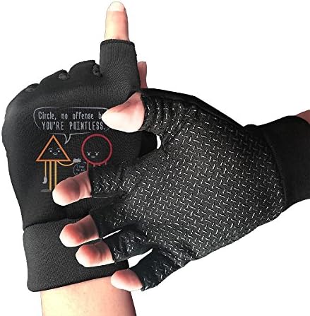 Bnj09jhue YOU'RE POINTLESS Cycling Gloves(Gel-Padded One Size
