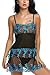 Avidlove Women Lingeries Embroidery Babydoll Lace Outfits Transparent Chemises Blue XXL