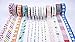 Aloha Washi Tape Set 14 Rolls of Decorative Masking Tape for Bullet Journals, Day Planner, Gift Wrapping, DIY Scrapbooking
