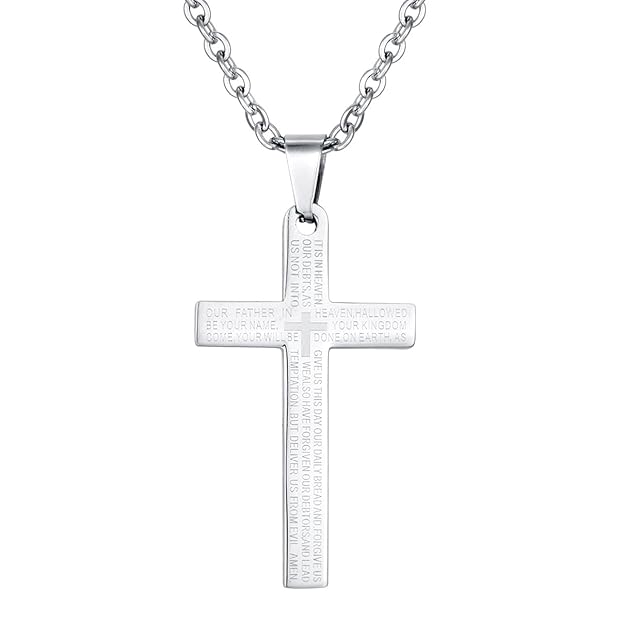 Egyptian Ankh Cross Necklace - Stainless Steel Pendant With 18-26 Inch Chain