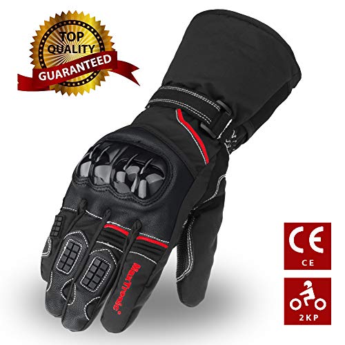 Kinder Fahrradhandschuhe Rot - Winterhandschuhe Für Radfahren, Motorrad & Outdoor