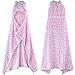 ZoopurrPets Baby Boys' or Baby Girls' Hooded Animal Blanket; Super Soft, Huggable Plush Hoodie Blanket (Pink Cow)