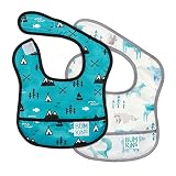 Bumkins Starter Bib, Baby Bib Infant, Waterproof, Washable, Stain and Odor Resistant, 3-9 Months, 2-Pack - Outdoors & Wildlife