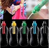 Drhob New 550ML Water Bobble Hydration Filter Bottle Outdoor Hiking Gym Filtered Drinking
