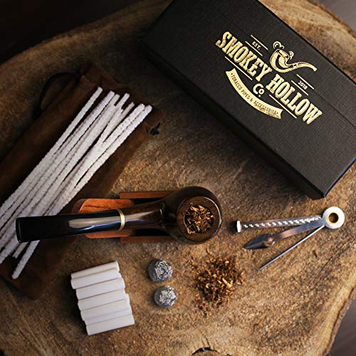 Tobacco Pipe Smoking Pipe Kit Stylish, Cool and Distinguished Wood
