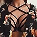 Hemlock Elastic Bandage Bra, Women Lingerie Strap Bralette Bustier Top (L, Black)