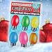 Bigtime Signs 12-Pack Reflective Christmas Magnets - 4-Inch Magnetic Lights - Vibrant, Durable Holiday Car Decorations