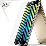 Galaxy A5 2016 Screen Protector, BONGEEK Premium Tempered Glass Screen Protector [Anti-Scratch] for Samsung Galaxy A5 2nd Gen. (Not for Galaxy A5 1st Gen. 2014) - Clear HD Transparency