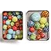 Yellow Mountain Imports Collector's Series Assorted Marbles Set in Tin Box, Planetary