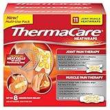ThermaCare Heatwraps, Joint and Muscle Heatwraps, Up to 8 Hours Pain Relief (11 Heatwraps)