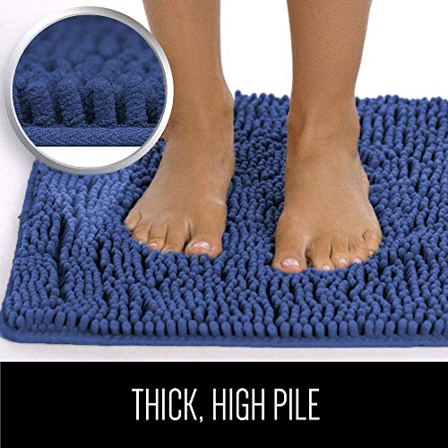 Gorilla Grip Original Luxury Chenille Bathroom Rug Mat, 17x24, Extra Soft and Absorbent Shaggy