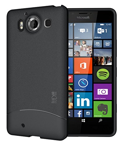 TUDIA Full-Matte ARCH TPU Bumper Protective Case for Microsoft Lumia 950 (Black)