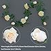 PARTY JOY 2Pcs Flower Garland Fake Rose Vine Artificial Flowers Hanging Rose Ivy Hanging Baskets Wedding Arch Garden Background Decor