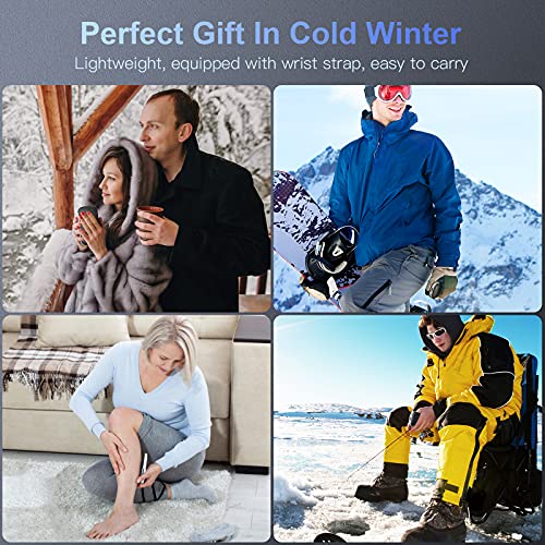 Hand Warmers Rechargeable, 10000mAh Electric Pocket Warmer Power Bank with 18W Fast-Charging, LED Display, 15hrs Long Lasting Heat, Perfect for Outdoor, Raynauds, Heat Therapy, Gift for Women, Men