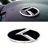 3D K Logo Emblem 1ea Steering Whee Horn Cap For Kia 2011-2015 Optima / K5