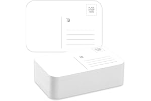 Sabary 100 Pcs Watercolor Postcards Blank 4x6 Inch, 140lb/300gsm Watercolor Paper Cards for Christmas, Paint, Artwork, DIY, Mailing, Invitations, Greeting Cards(Round Angle)