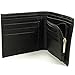 Mens Leather Wallet Zipper Coin Purse 6 Card Slots 3 More Pockets 2 Bill Section
